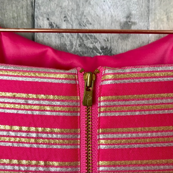 Lilly Pulitzer Sami-Ryan Dress Hotty Pink Sz 2 EUC - Picture 6 of 8